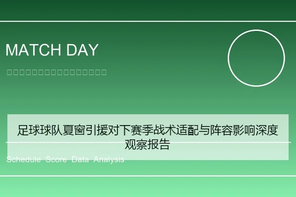 足球球队夏窗引援对下赛季战术适配与阵容影响深度观察报告